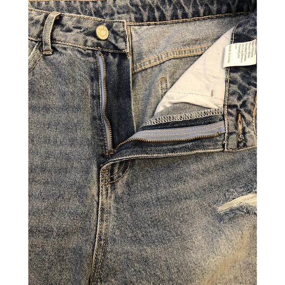 Women's Jeans Distressed Mom Jeans Pants HIGH Waist Sz 27x32, 13” Rise - Picture 8 of 11